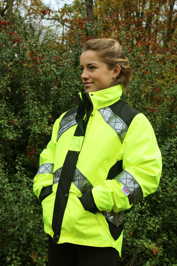 hi viz horse riding jacket
